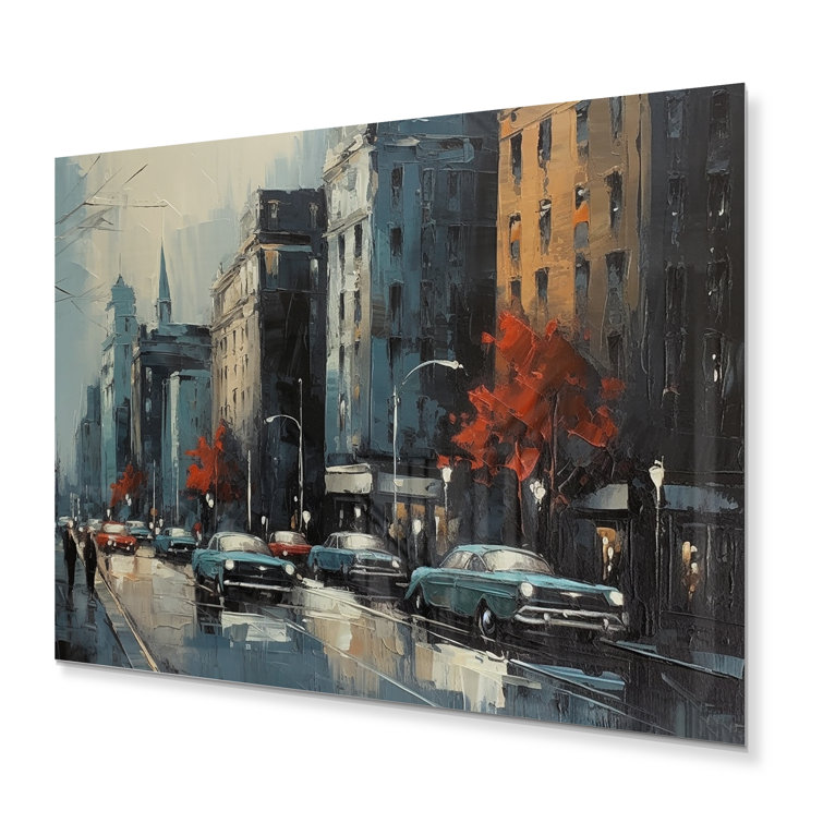 Red Barrel Studio® Orange And Grey Metropolitan Marvels City